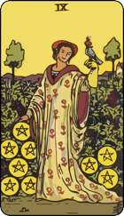 Nine of Pentacles 